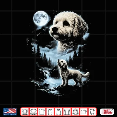 Design Maltipoo Howling to the Moon Shirt
