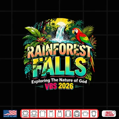 Design Rainforest Falls VBS 2026 Exploring The Nature of God Gift Shirt