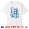 Statue Of Liberty Blowing Bubble Women Patriotic 4Th Of July Shirt