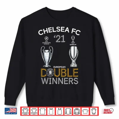 Sweatshirt Chelsea 2021 Double Winners Champions League Super Cup Shirt