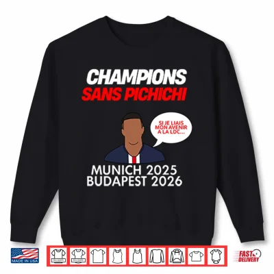 Sweatshirt Champions Sans Pichichi Munich 2025 Budapest 2026 Shirt