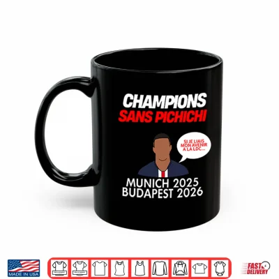 Mug Champions Sans Pichichi Munich 2025 Budapest 2026 Shirt