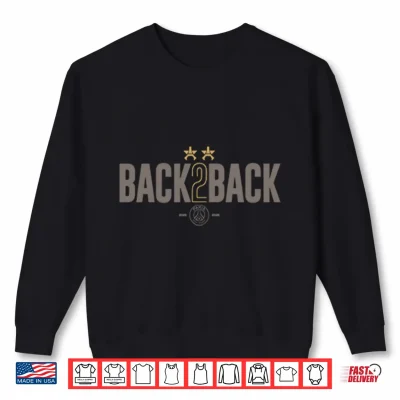 Sweatshirt Paris Saint Germain Back2Back UEFA Champions Shirt