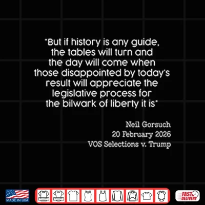 Design Neil Gorsuch VOS Selections V Trump Shirt
