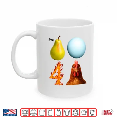 Mug Pre Pear Blue Planet Fire Four Chicken Parody Shirt