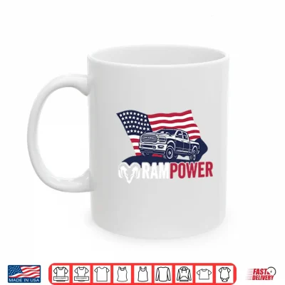 Mug Ram Power Patriotic Truck Shirt
