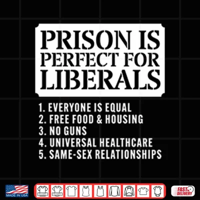 Prison Is Perfect For Liberals Shirt 4 Design Prison Is Perfect For Liberals Shirt