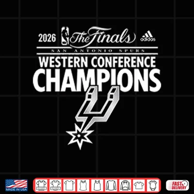 Design San Antonio Spurs Western Conference Champions 2026 Shirt