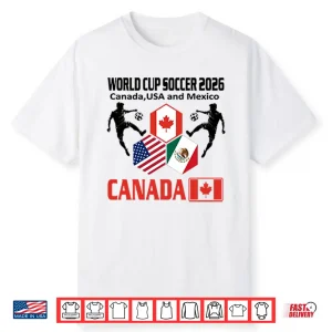 World Cup Soccer 2026 Canada Usa And Mexico Shirt