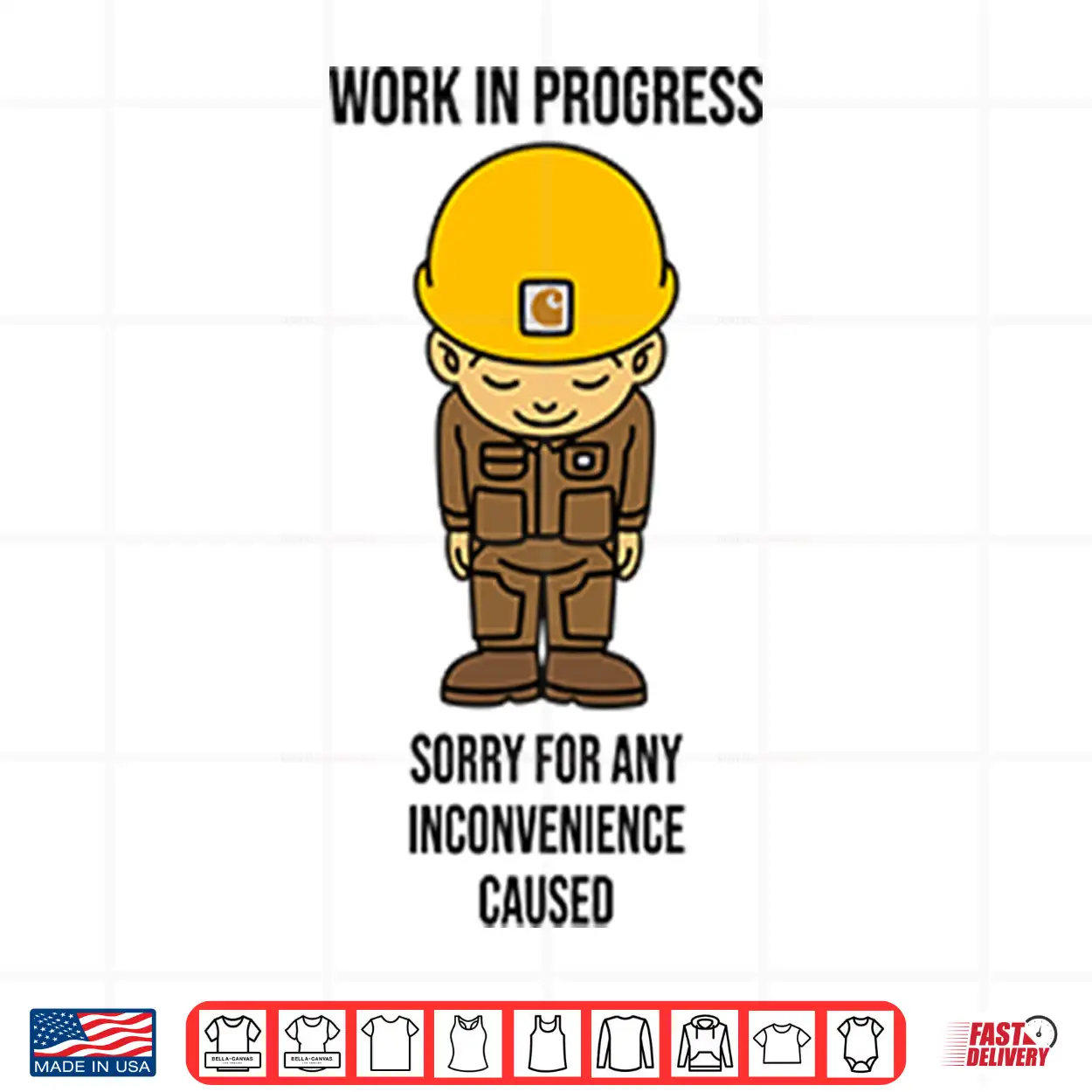 Work In Progress Funny Construction Shirt Work In Progress Funny Construction Shirt