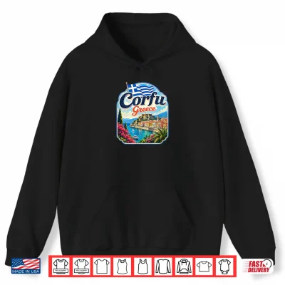 Hoodie Corfu Island Greece Corfu Shirt