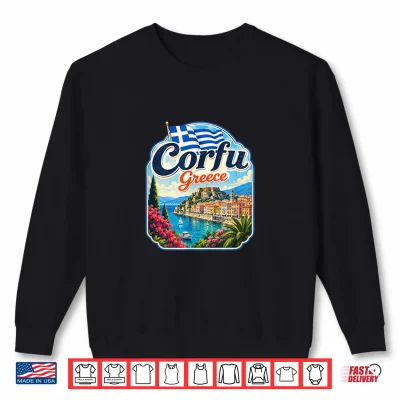 Sweatshirt Corfu Island Greece Corfu Shirt