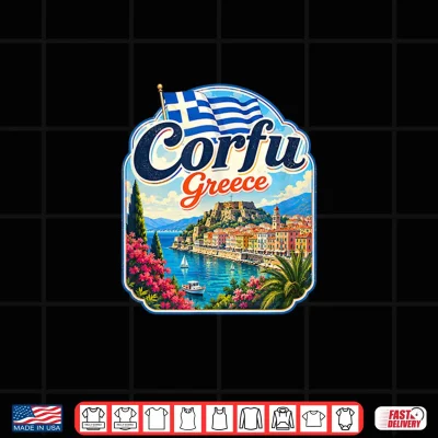 Design Corfu Island Greece Corfu Shirt
