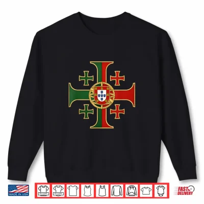 Sweatshirt Portuguese Jerusalem Cross Catholic Portugal Shirt