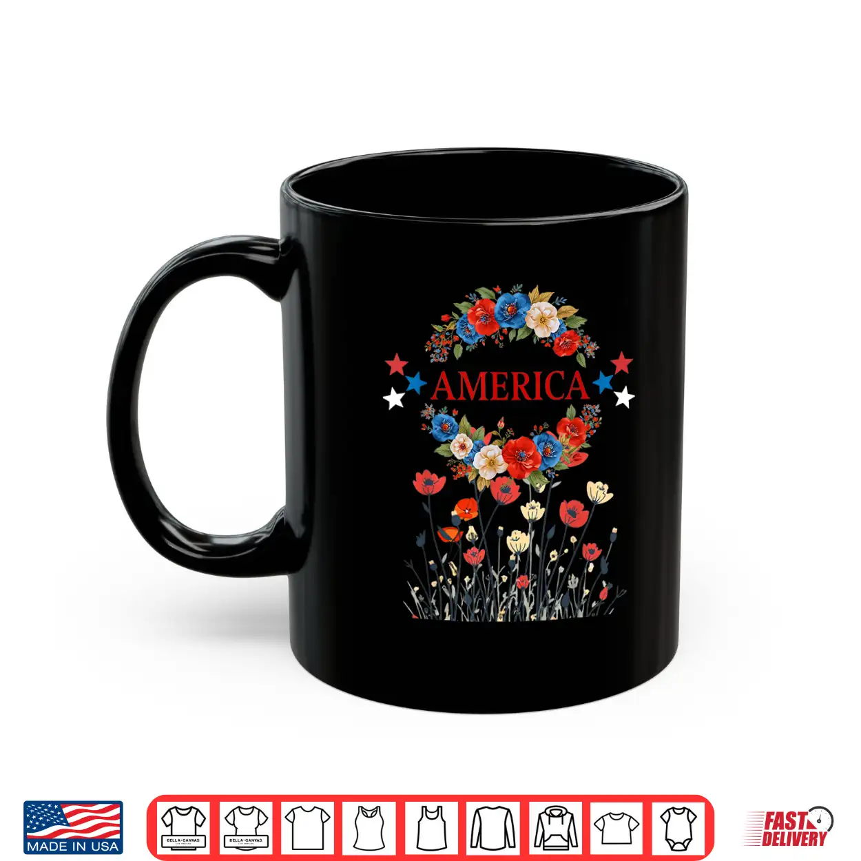 America Poppies Patriotic July 4 Flowers Shirt America Poppies Patriotic July 4 Flowers Shirt