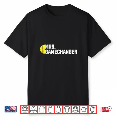 Mrs. Gamechanger Softball Scorekeeper Love Shirt