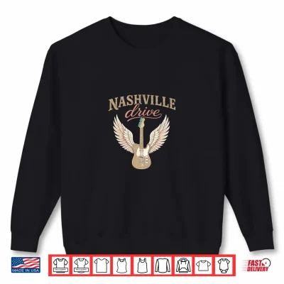 Sweatshirt Guitar with Wings Shirt