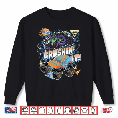 Sweatshirt Kids Blippi Grave Digger Crushin It Shirt