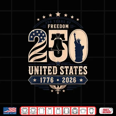 Design Patriotic Vintage 250th Anniversary USA 250 Year 4th of July Shirt