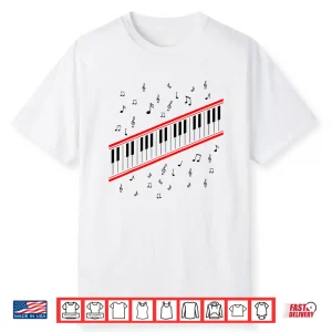 Piano Keys Lover Beat It Pianist 1980S Dance Costume Music Shirt