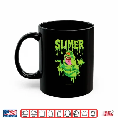 Mug The Real Ghostbusters Ecto Green Slimer Retro 80s Cartoon Shirt