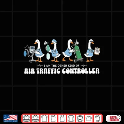 Design Air Traffic Controller Silly Goose RT Respiratory Therapist Shirt
