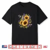 Sunflower Hummingbird Floral Garden Nature Botanical Shirt