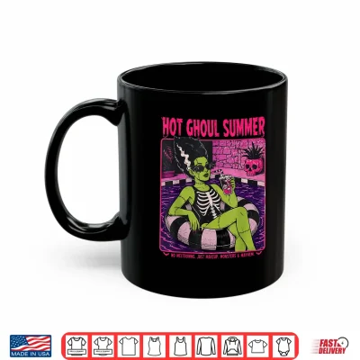 Mug Vintage Hot Ghoul Summer Halloween Beach Summerween Cocktail Shirt
