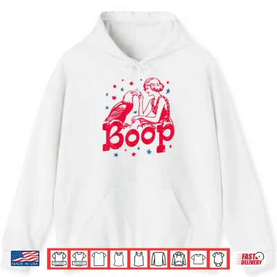 Hoodie Boop Eagle Funny Patriotic 4th of July Independence Day Shirt