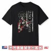 250 Years Abe Lincoln Playing Guitar 4Th Of July Usa Flag Shirt