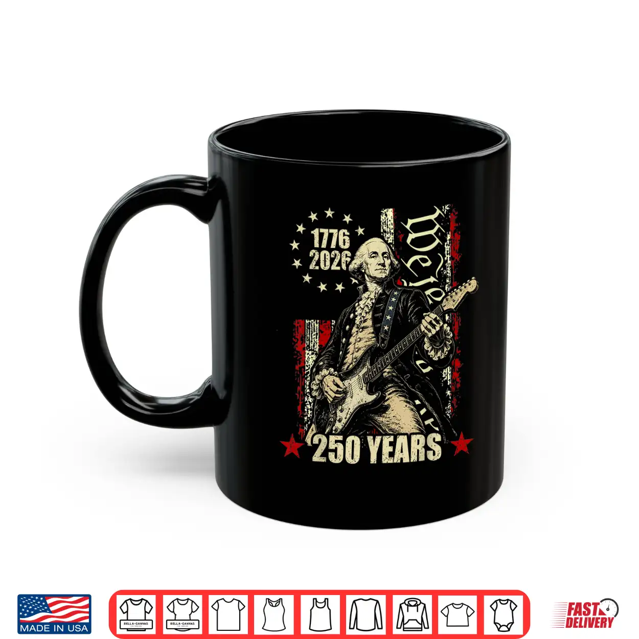 250 Years Still Rocking George Washington Playing Guitar Shirt 250 Years Still Rocking George Washington Playing Guitar Shirt