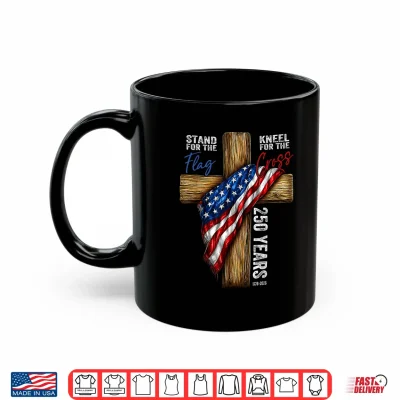 Mug 250 Years USA Christian Patriotic Cross 250th Anniversary Shirt