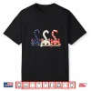 4Th Of July Patriotic Cat Usa American Flag Kitten Women Shirt