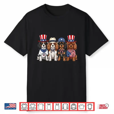 Cavalier King Charles 4Th Of July Patriotic Funny Dog Lovers Shirt