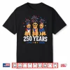 Golden Retriever 250 Anniversary Usa 250Th 4Th Of July Dogs Shirt
