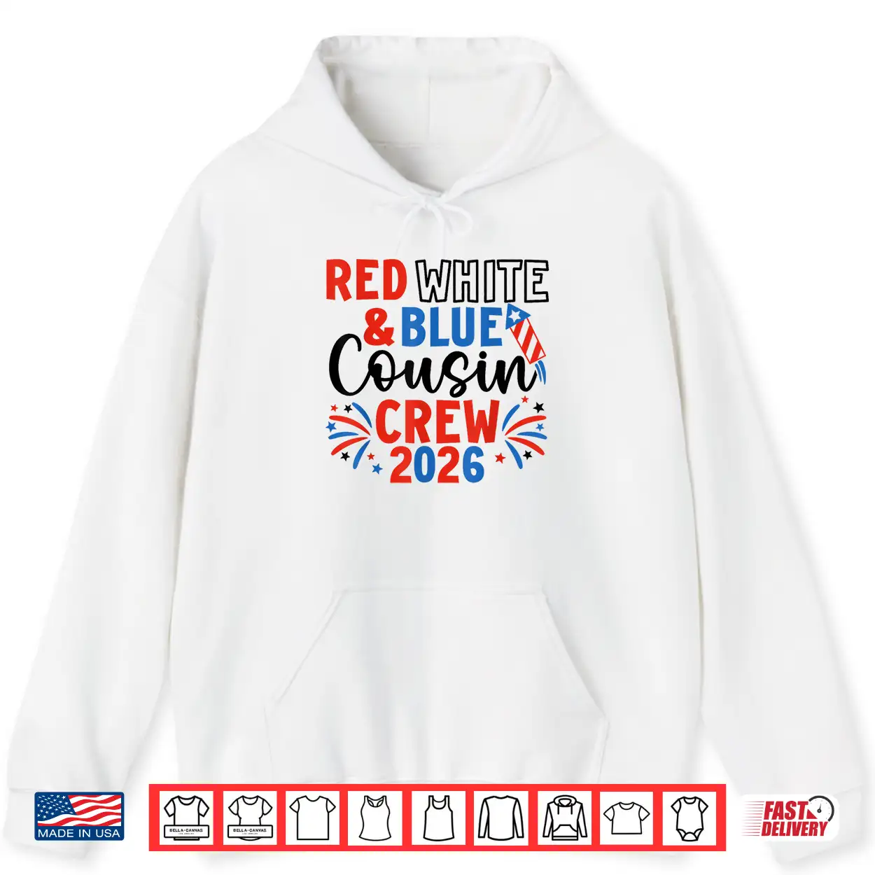 Red White & Blue Patriotic Cousin Crew 4Th Of July Family Shirt Red White & Blue Patriotic Cousin Crew 4Th Of July Family Shirt