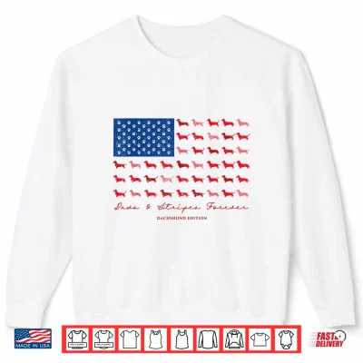 Paws And Stripes Forever Dachshund American Flag 4Th Of July Shirt 2 Sweatshirt Paws and Stripes Forever Dachshund American Flag 4th of July Shirt