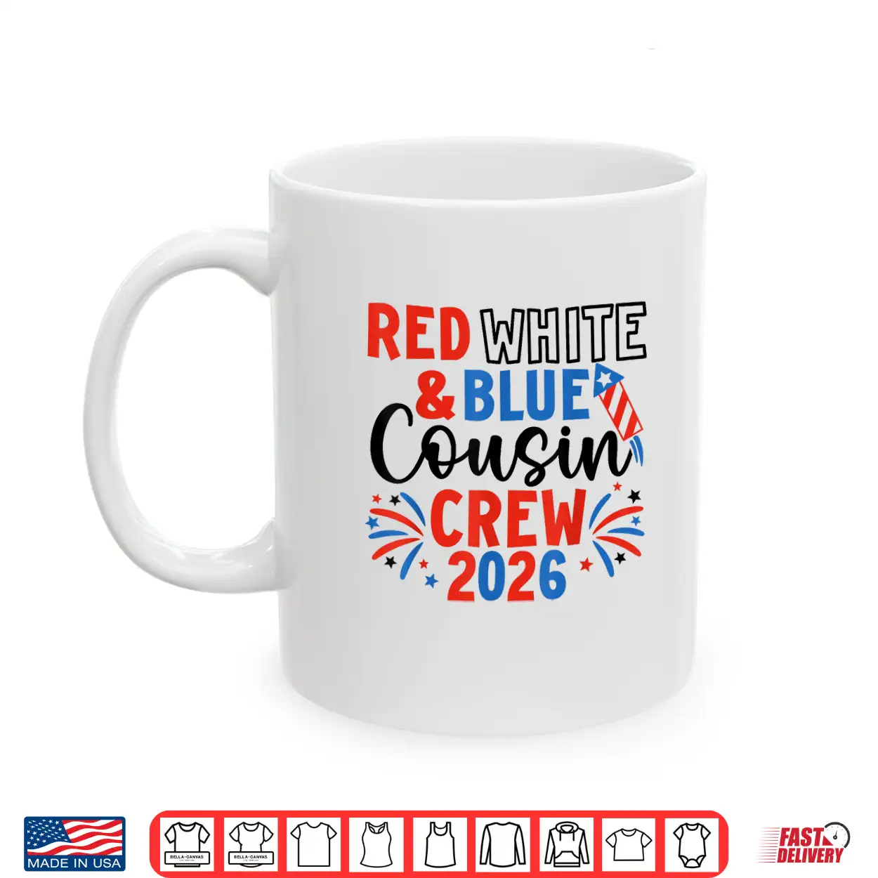 Red White & Blue Patriotic Cousin Crew 4Th Of July Family Shirt Red White & Blue Patriotic Cousin Crew 4Th Of July Family Shirt