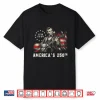 Black-T-Shirt-Abraham Lincoln Playing Guitar 250Th Anniversary 4Th Of July Shirt
