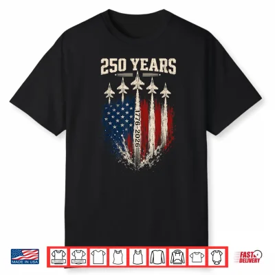 250 Anniversary Usa Patriotic 250 Years American 4Th Of July Shirt