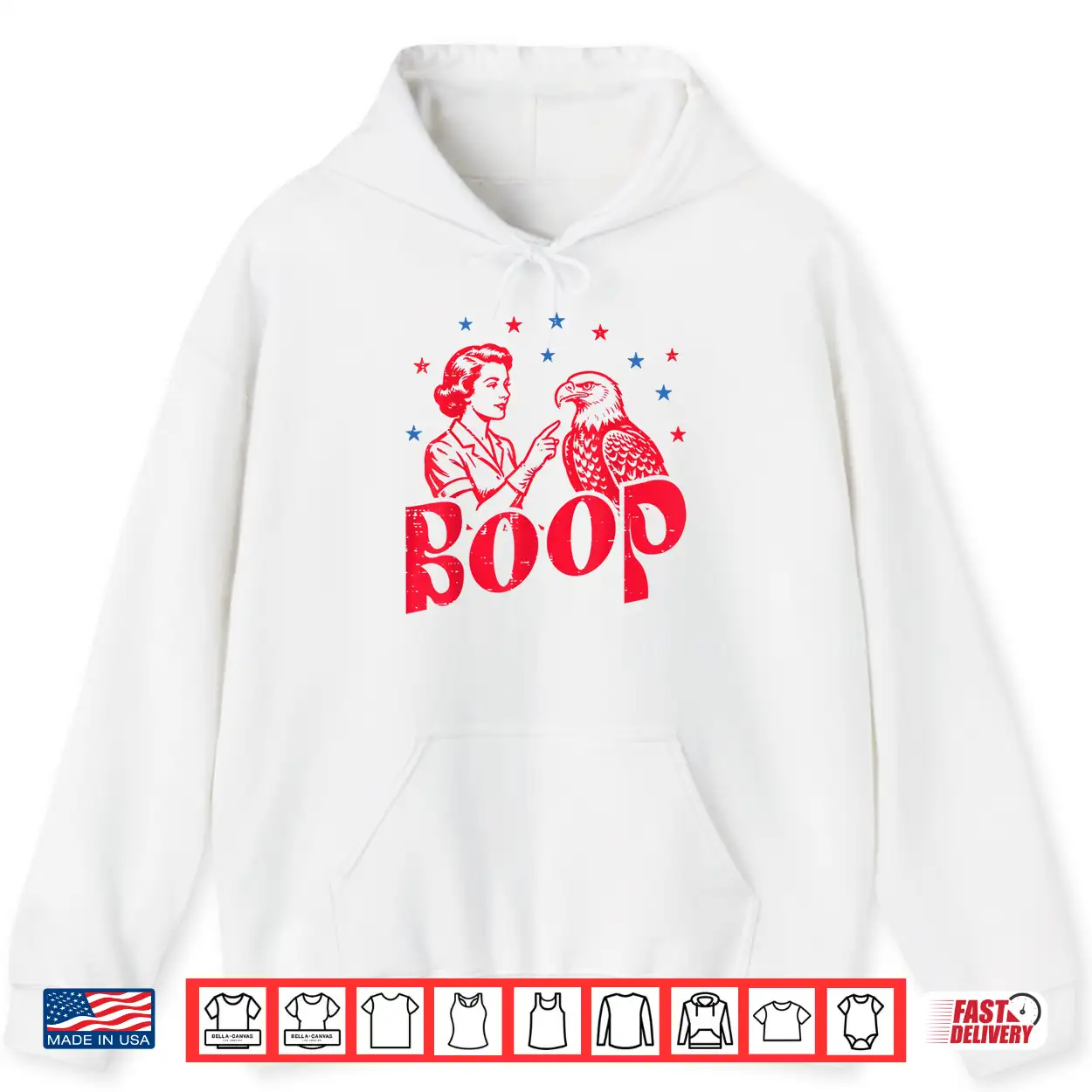 4Th Of July Boop Woman Bald Eagle Funny Patriotic Women Men Shirt 4Th Of July Boop Woman Bald Eagle Funny Patriotic Women Men Shirt