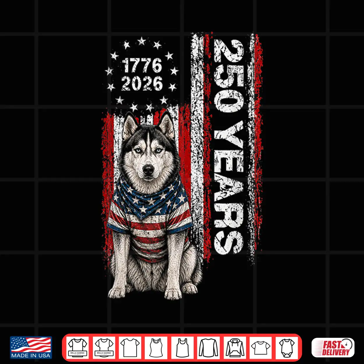 250 Years America Siberian Husky Patriotic Usa 4Th Of July Shirt 250 Years America Siberian Husky Patriotic Usa 4Th Of July Shirt