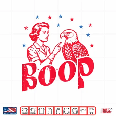 4Th Of July Boop Woman Bald Eagle Funny Patriotic Women Men Shirt 4 Design 4th of July Boop Woman Bald Eagle Funny Patriotic Women Men Shirt