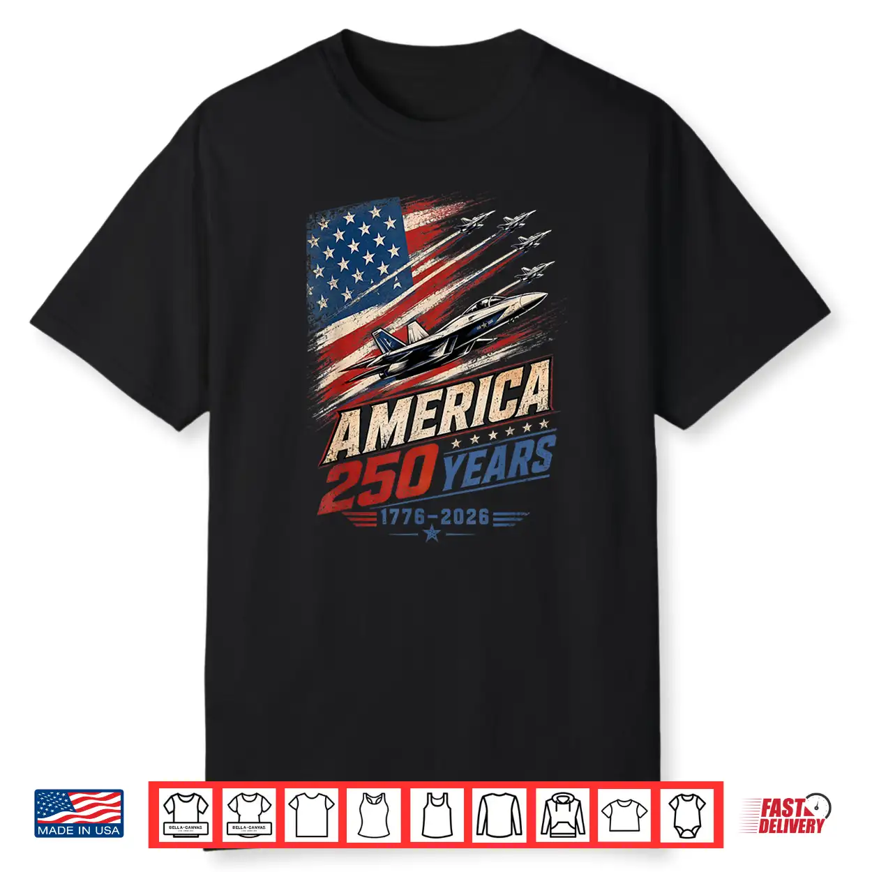 America 250Th Fighter Jet Flag Aviation Patriot 1776 2026 Shirt America 250Th Fighter Jet Flag Aviation Patriot 1776 2026 Shirt