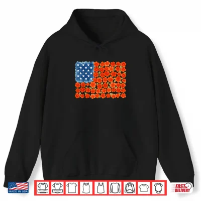 American Flag Poppy Flowers 4Th Of July Patriotic Men Women Shirt 1 Hoodie American Flag Poppy Flowers 4th of July Patriotic Men Women Shirt