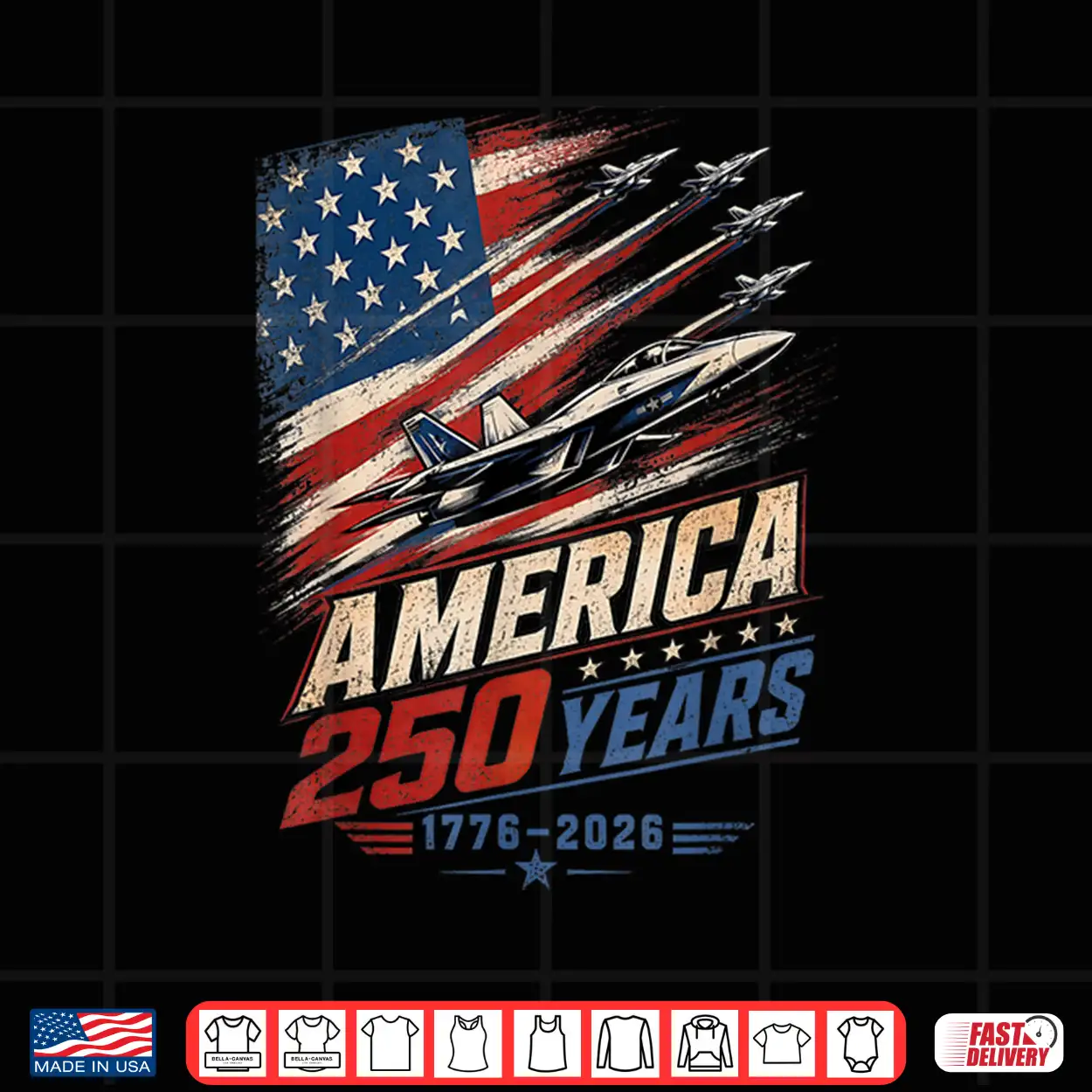 America 250Th Fighter Jet Flag Aviation Patriot 1776 2026 Shirt America 250Th Fighter Jet Flag Aviation Patriot 1776 2026 Shirt