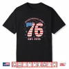 Bicentennial Babe Est 1976 Us Flag 4Th Of July 50Th Birthday Shirt