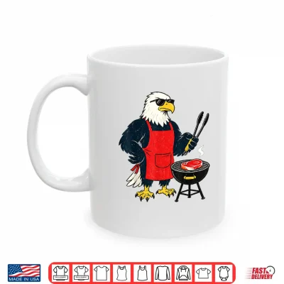 Mug Eagle Steaks Funny Patriotic Eagle BBQ Grill Meme Shirt