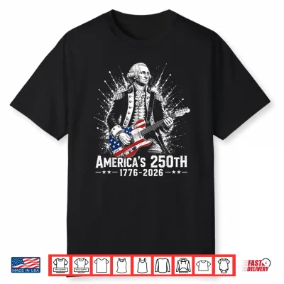 George Washington Guitar 250Th Anniversary 250 Years America Shirt