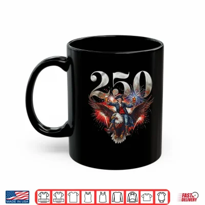 Funny Usa 250Th Birthday George Washington Riding Bald Eagle Shirt 3 Mug Funny USA 250th Birthday George Washington Riding Bald Eagle Shirt